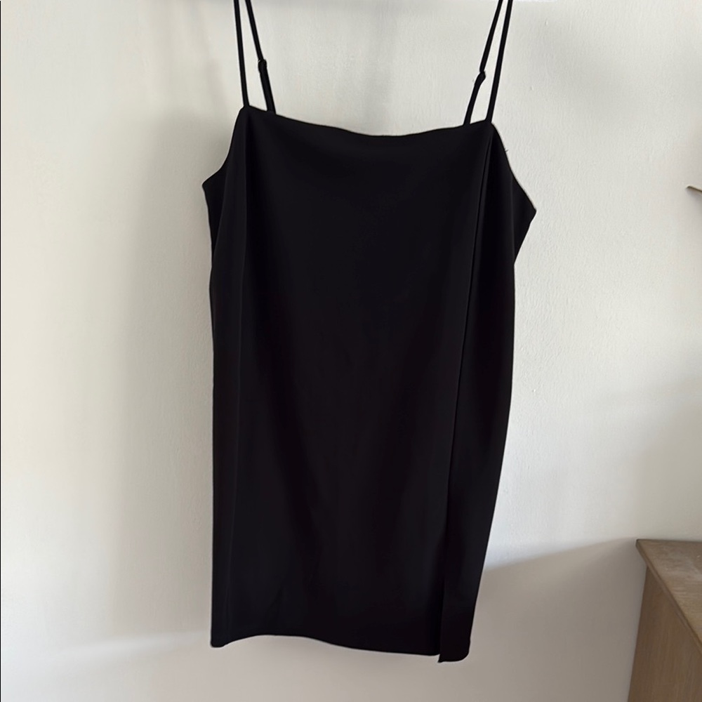 NWT h&m black spaghetti strap mini shift dress